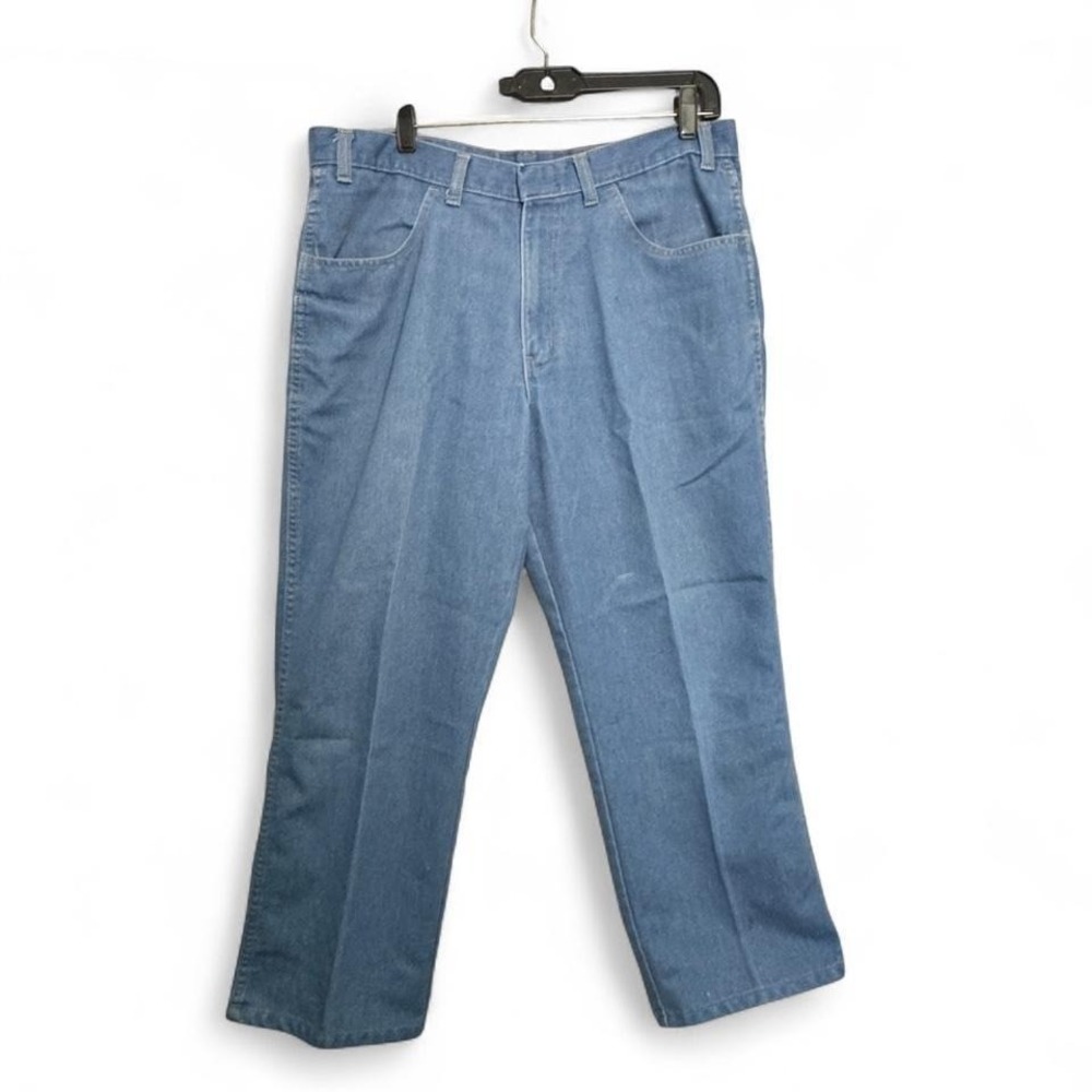 Truecraft Light Wash Straight Leg Jeans Sz 38x29 Vintage Style Denim Dad Casual